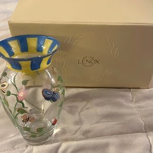 New in box Lenox Vase- hand painted- Beautiful!